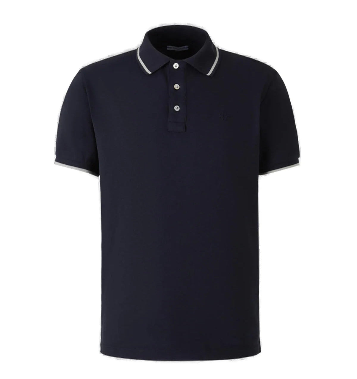 Jacob Cohen Striped Border Polo - Navy